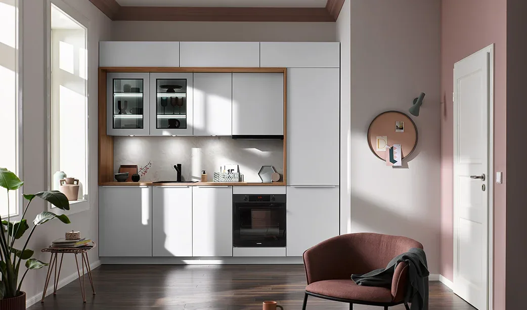 Burg Möbel Loft Edition – Industrial Black mit Griffmulden – Schwarz matt UT999
