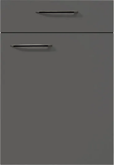 nobilia Touch 334 Front in Schiefergrau Supermatt