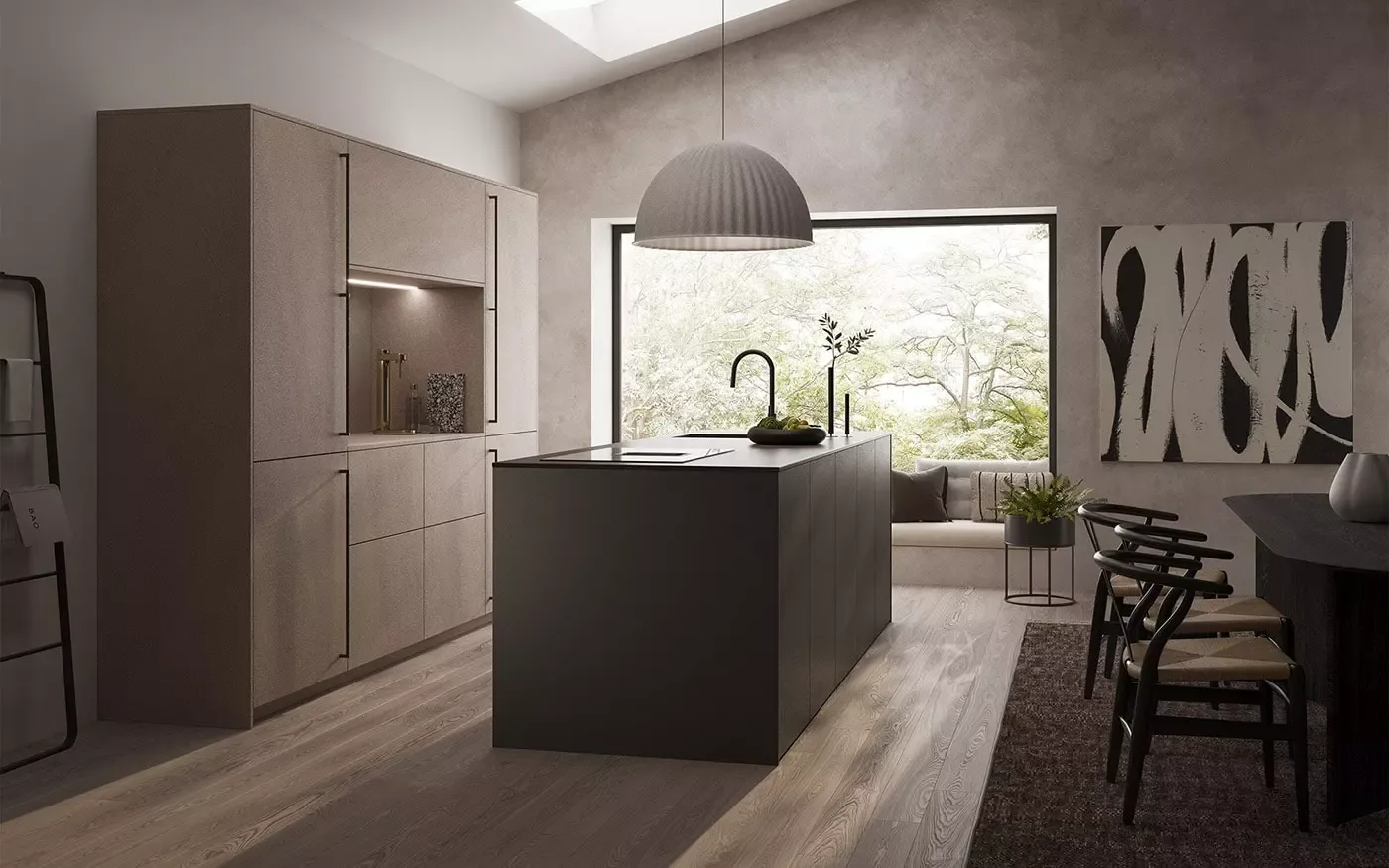 Rotpunkt Memphis – Landhausküche Magnolie – Hellgrau matt