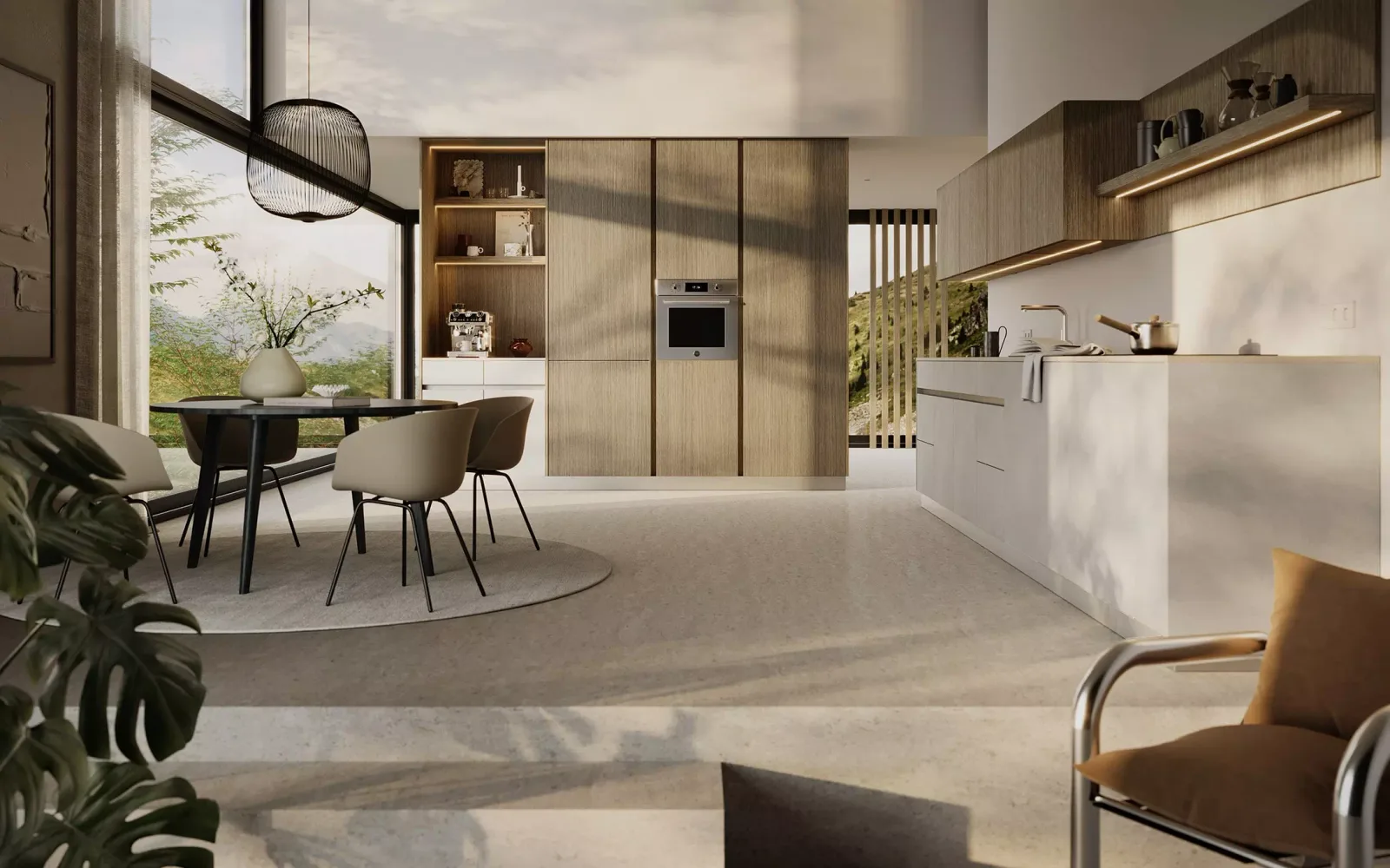 Paar im Küchenstudio – Rotpunkt oder Nobilia Entscheidungsberatung, Showroom-Atmosphäre