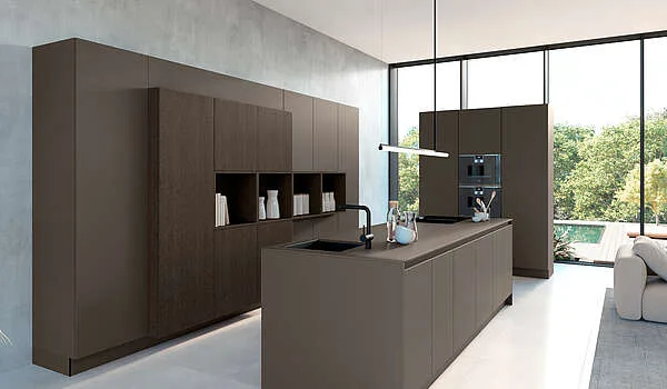 Schroeder Küchen Urban Style – Industrial-Küche Betonoptik – Beton dunkelgrau Nachbildung