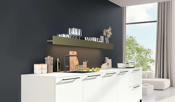 Schroeder Küchen Natural Oak – Skandinavische Holzküche Eiche natur – Nussbaum dunkelbraun matt