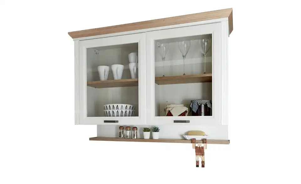 Sconto Küchenblock Jette, 344 cm mit Herdset, Haube, Kühlschrank und Geschirrspüler