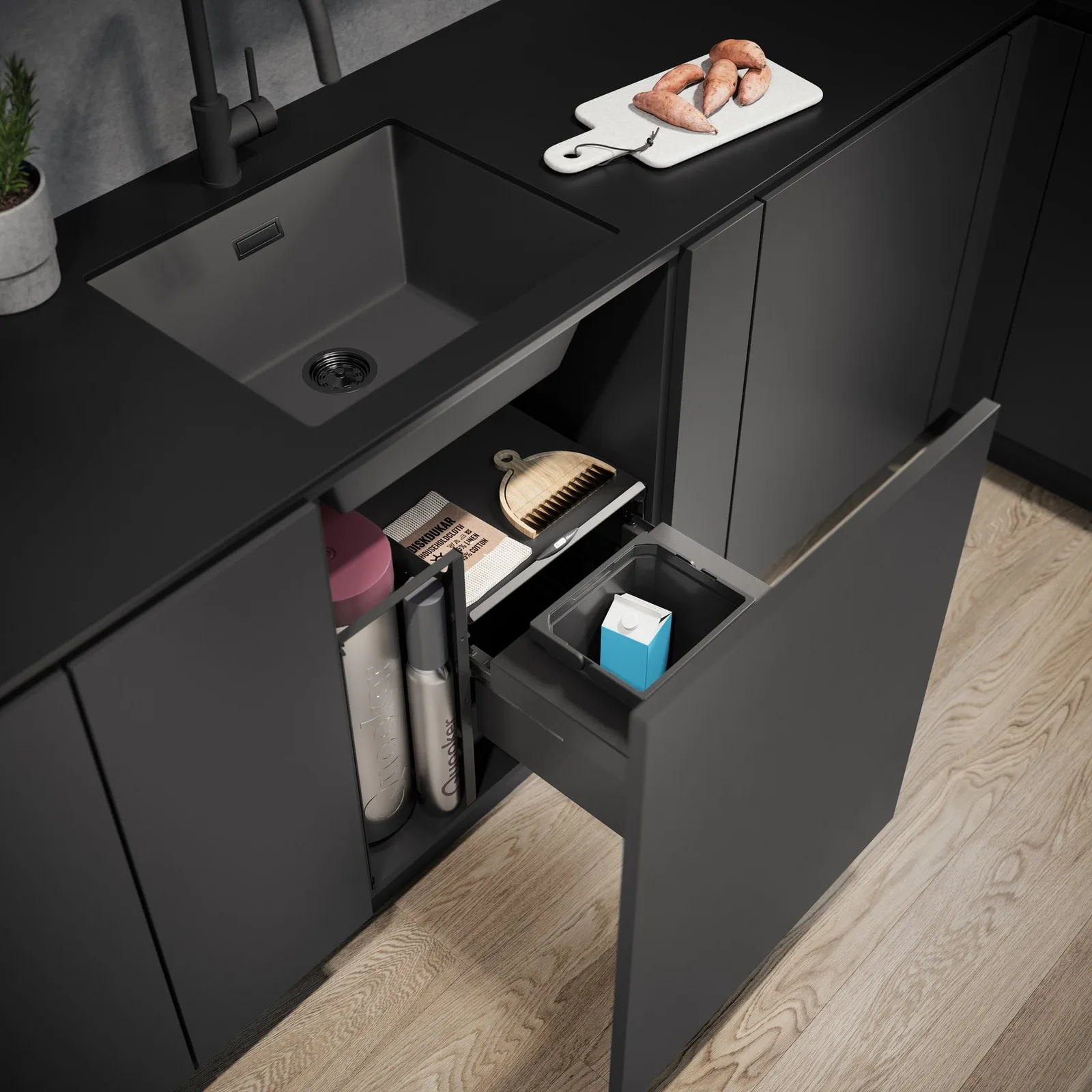 Vauth Sagel FamilyFlow – Alltagsküche mit Organisationstalent Magnolia – Magnolia UT120 matt