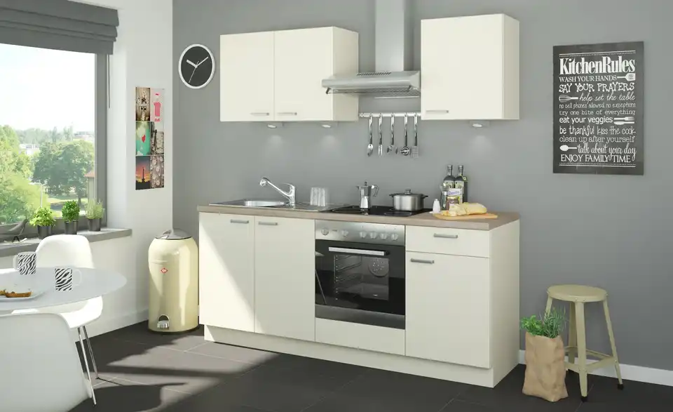 CUBO15 Küchenzeile Binz in Creme, 200 cm, bei Höffner online