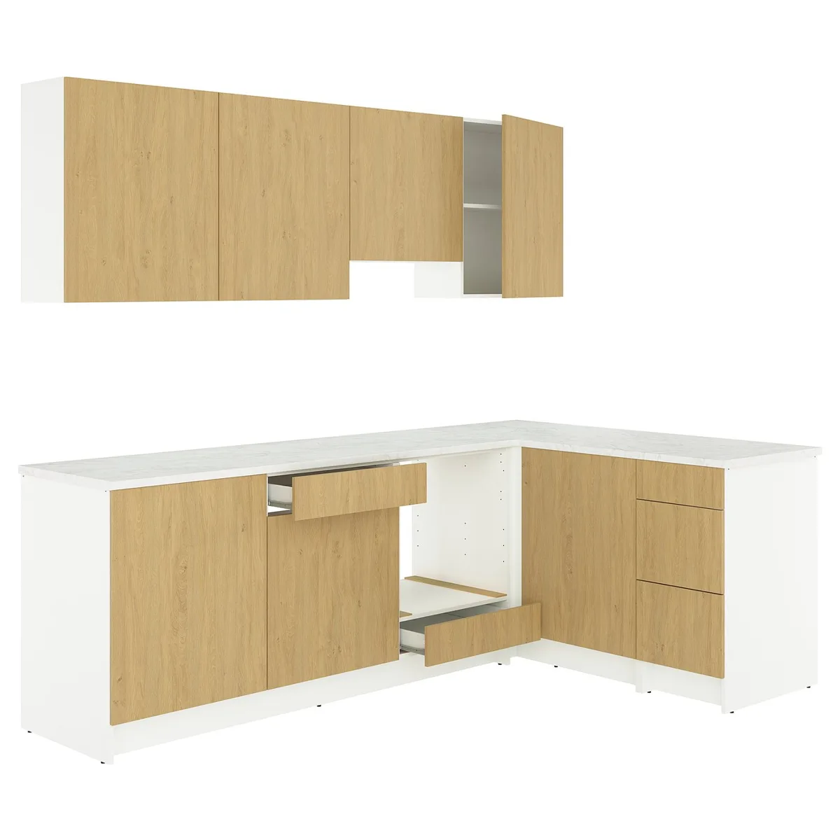 IKEA KNOXHULT Eckküche in Eichenachbildung