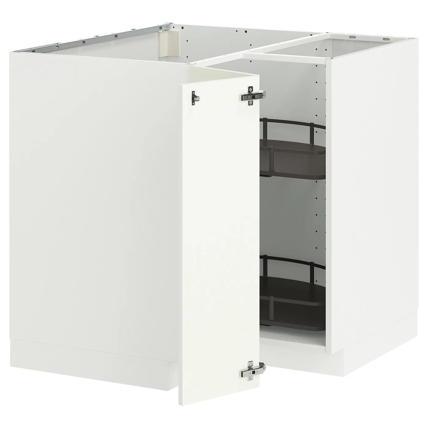 IKEA METOD Eckunterschrank mit VALLSTENA Front und Drehkarussell