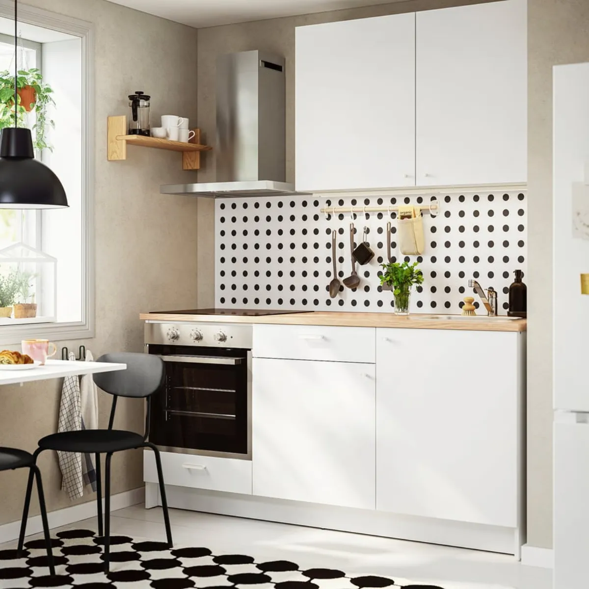 IKEA KNOXHULT Küchenzeile weiß, 180 cm