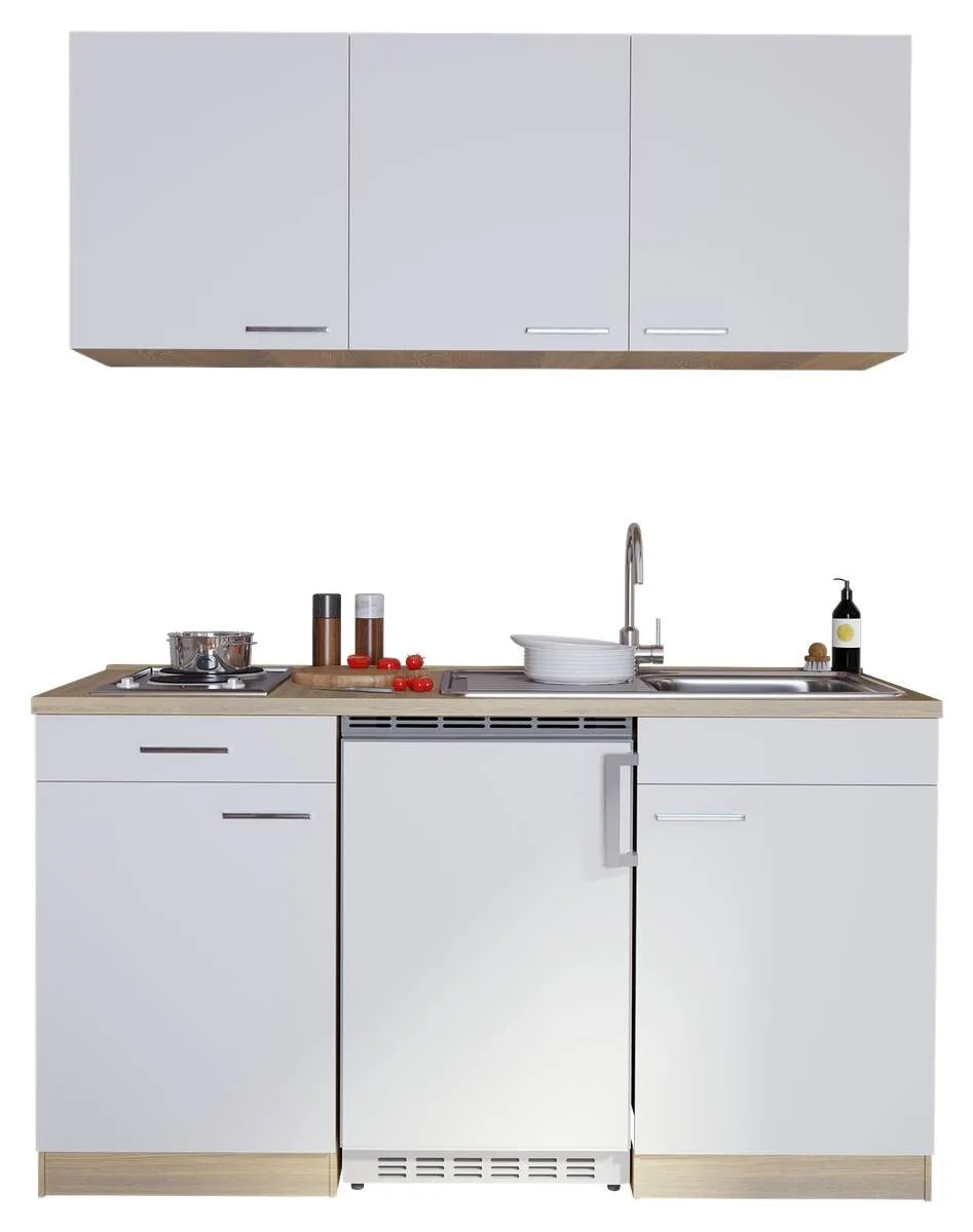 Respekta Singleküche Economy weiß matt 150 cm
