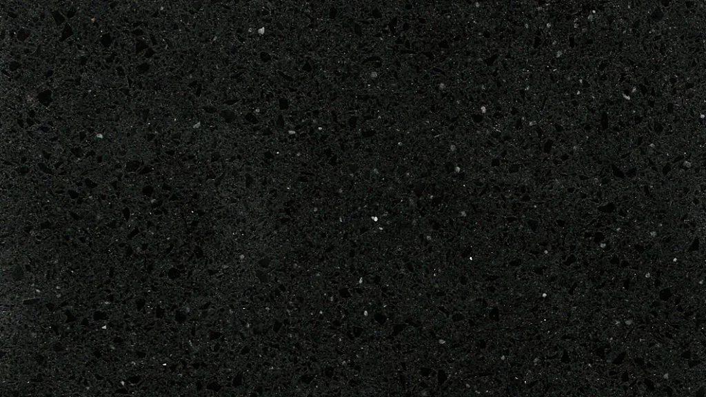 Oberfläche der Quarzkomposit-Platte Technistone Gobi Black
